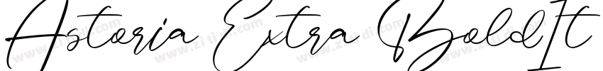 Astoria Extra BoldIt字体转换